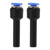 eMagTech 2Pcs Pneumatic Push FIT Reducer Straight Connector Straight Push