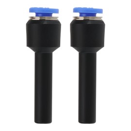 eMagTech 2Pcs Pneumatic Push FIT Reducer Straight Connector Straight Push to Connector Reducer Fitting for 4mm O.D. Pipe to 6mm Bore Hose
