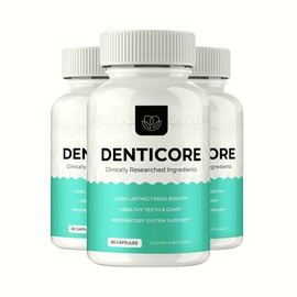Denticore 3-Pack Denticore Dental Health Supplement - Oral Health Support - 180 Capsules