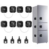 Pletpet 4PCS Fridge Lock Combination, Self-Adhesive Refrigerator Locks Freezer Door