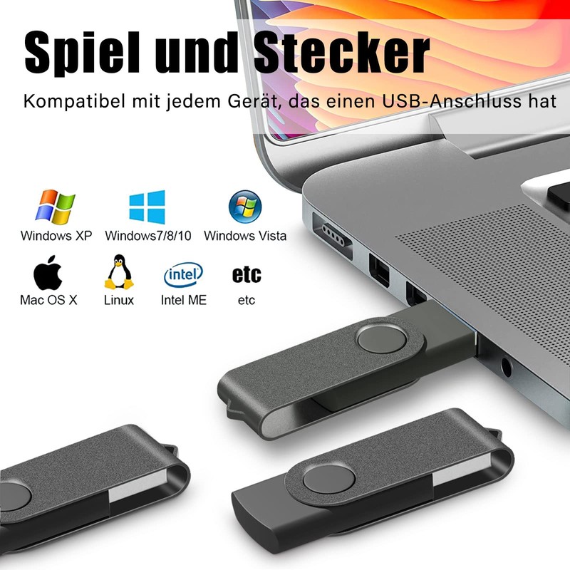 USB Stick 2 GB Pack of 10 Memory Stick USB
