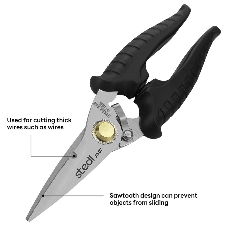 stedi Scissors Heavy Duty, Multi-Purpose Shears with Finely Serrated High