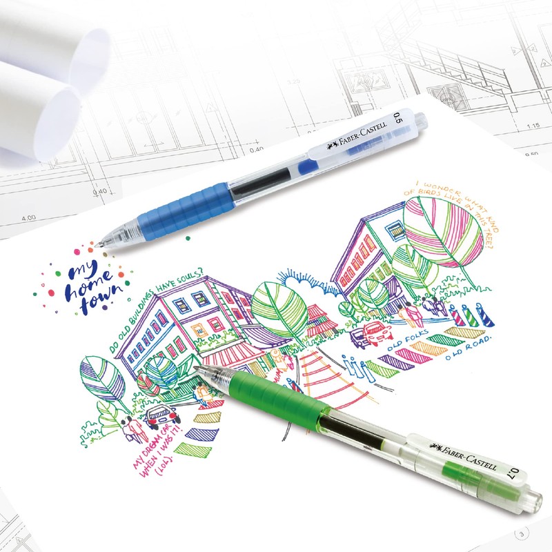 Faber-Castell Gel pen Fast Gel 0.7 wallet of 6