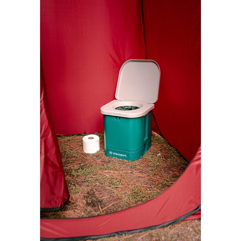 Stansport Disposable Toilet Bags - 3 Pack, Green, 17.7" L