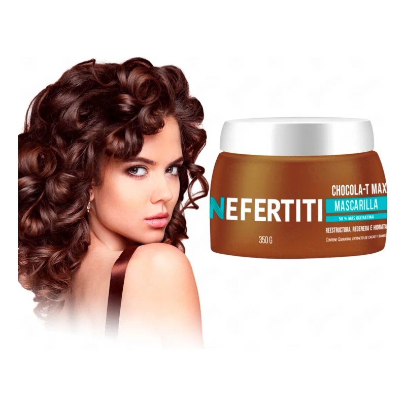 Estuche Nefertiti Shampoo, Crema Y Mascarilla Chocola-t Max