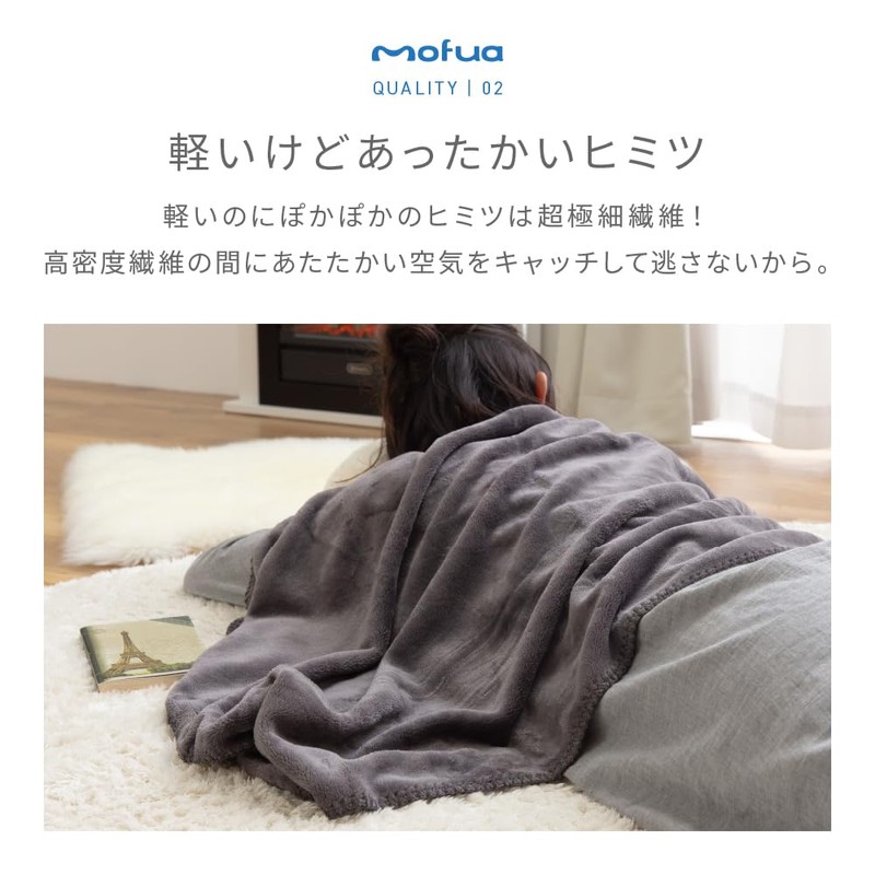 Niceday Mofua 50000606 Throw Blanket, Brown, 27.6 x 39.4 Inches