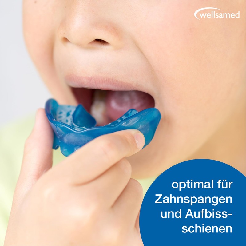 wellsamed KFO Mini Purple Denture Box for Storing Braces, Splints