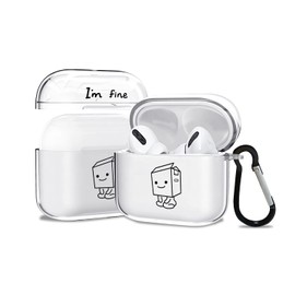 AirPods Pro / 3 / 1/2 Case, Air Pots Pro Pro / 1st / 2nd / 3rd Generation / 3rd Generation / 2nd Generation Case, Stylish, Cute, Clear, Charging, Funny, Puns, Earphones, Puns, Busakawa, Cute,