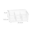 Relaxdays 1 x tea box, 6 compartments, 90 tea bags,