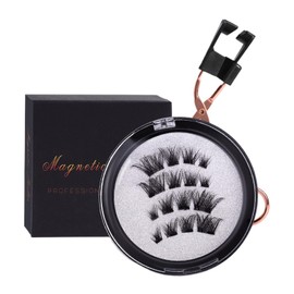 AIXXCUVQ Magnetic Suction False Eyelashes For Eye-catching Effect Transparent Soft Stem Fiber Non Stick Eyelashes Cosy, HPD10-4
