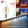 helloify B11 Dimmable Vintage LED Edison Candelabra Bulb 4.5W, 60W
