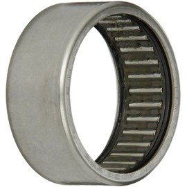 INA HK40202RS Needle Roller Bearing, Caged Drawn Cup, Outer Ring and Roller, Steel Cage, Open End, Double Sealed, Metric, 40mm ID, 47mm OD, 20mm Width, 4500rpm Maximum Rotational Speed