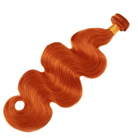 Ginger Orange Bundles #350 Body Wave Brazilian Remy Hair Bundles #350 Bundle Grade 8A Unprocessed Virgin Hair Weave 3 Bundles Ginger Orange Bundle For Women 24 24 24 Inch