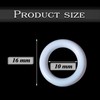 100 Pieces Roman Blind Curtain Rings, O Rings Plastic Rings