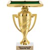 Billiards Trophy, 11" Gold Cup Billiards Pool Table Trophies with