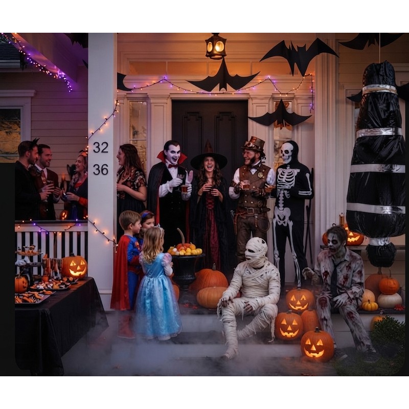 Halloween Haunted House Hanging Horror Decoration Realistic Scary Figure Prop
