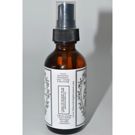 Green Aventurine Growth Crystal Gem Spray-Bamboo Fragrance Spray with Green Aventurine and Quartz Crystals- 2 oz- Smudge Spray with Crystals