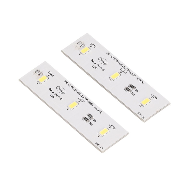 2Pcs Refrigerator LED Light Strip Bar Replacement Freezer Refrigerator Light