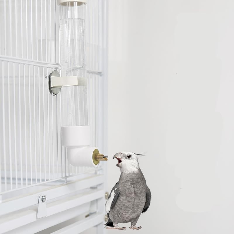 Parrot Water Dispenser Automatic Bird Water Feeder Suspended Bird Cage