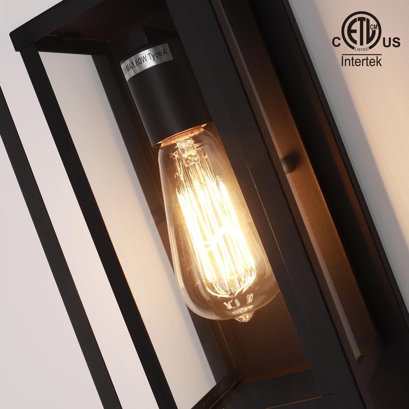 mirrea 14" Classic Outdoor Wall Sconce 1 Light in Matte
