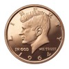 1 Ounce (AVDP) .999 Fine Copper "Kennedy - 1964" in