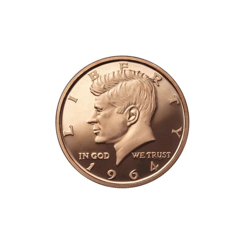 1 Ounce (AVDP) .999 Fine Copper "Kennedy - 1964" in