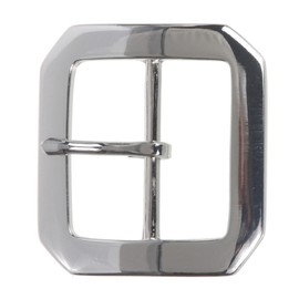 Beltiscool 1 3/4" (45 mm) Nickel Free Center Bar Single Prong Octagon Belt Buckle - Silver