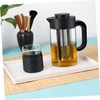 GRIRIW Elegant Design Tea Pot Large Capacity Beverage Pitcher Glass