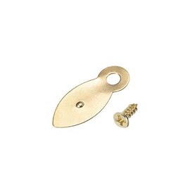 sourcing map Frame Turn Button, 7/8" Metal Flat with Screws for Hanging Pictures, Photos, Drawings and Posters, 100 Pcs (Golden)