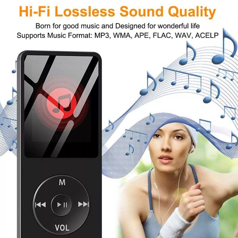 AICase Portable Bluetooth MP3 MP4 Player Media FM Radio Recorder