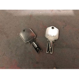 3 Keys- 1430 Forklift Key Works with Hyster Heavy Equipment Ignition Keys Clark Yale Daewoo Hyster Gradall JLG Forklift Key