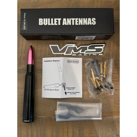 VMS Black and Pink Bullet Antenna for Toyota Tundra Tacoma FJ Cruiser