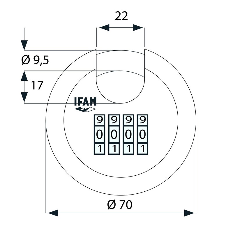 IFAM | Combination Padlock | Combination Model | Perfect Solution