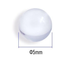 Focmkeas 200 pcs 7mm Boiling Stones, Round Soda Lime Clear Glass Boiling Beads, Glass Paint Mixing Balls, Lab Heating Ball