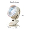 Mini Clip Fan, Portable USB Table Fan with with Strong