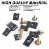 Pack of 205 Sheet Metal Nut Screw Nut Clip Kit,