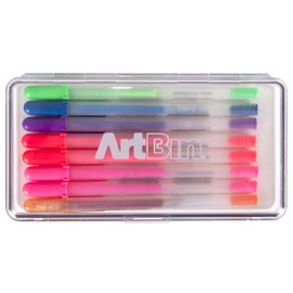 ArtBin 6902AG Slim Line Pen & Pencil Box, Small Art & Craft Organizer, [1] Plastic Storage Case, Translucent, 0
