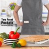 QOCUILC Kitchen Apron, Adjustable Apron, Apron with Pockets, Unisex Apron