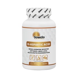 Sowelo - D-Aspartic Acid, 120 Capsules, DAA, Accelerates Recovery, Optimal Dose, Dietary Supplement, Amino Acid
