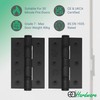 EAI Black Door Hinges | 3 Inch / 76mm Matt