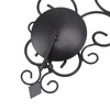2 Pcs Candle Holder Exquisite Classical Style Black Iron Wall
