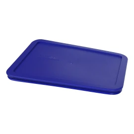 Pyrex 7211-PC Rectangular Blue 6 Cup Plastic Storage Lid 4PK for Glass Dish