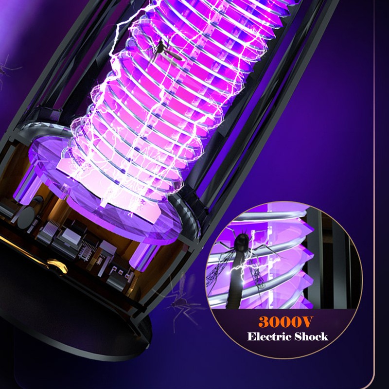 Mosquito Killer USB Hanging Bug Zapper Trap Lamp With Warm