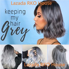 (ASH GREY)VIKADA lock Colour Shampoo 300ml (Hair Color Shampoo) lock color shampoo /锁色洗发水vikada lock shampoo for protect dye on your hair long lasting (dye hair ash grey)