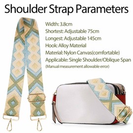 Bag Straps for Changing, Bag Strap Wide, Shoulder Strap for Bags Wide, Bag Webbing, Shoulder Strap for Bags 75-145 cm Adjustable, Shoulder Strap for Bags