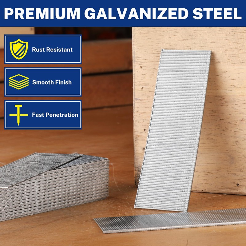 WORKPRO 1-1/4" 18Gauge Brad Nails, 6000 Count Universal Brad Nails
