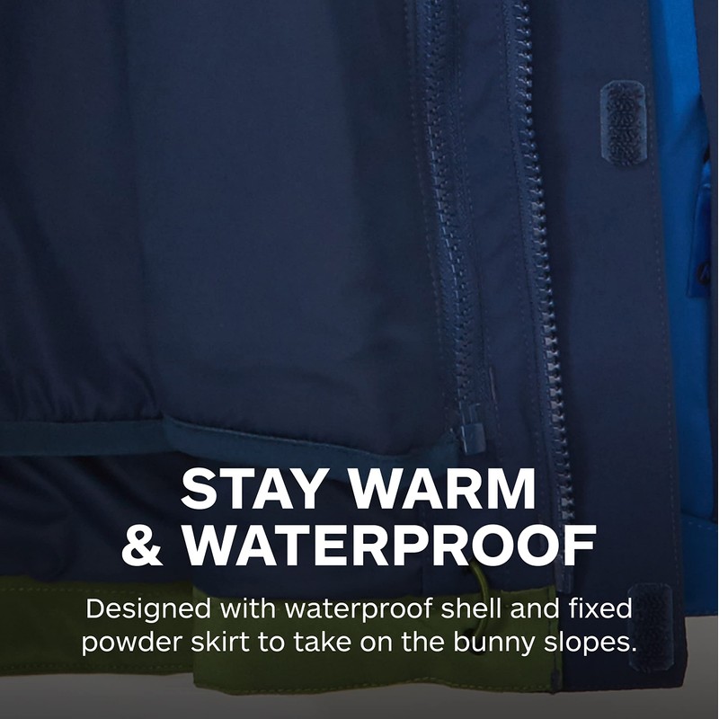 MARMOT Kid's Terrain Comp Jacket, Arctic Navy/Dark Azure, Small