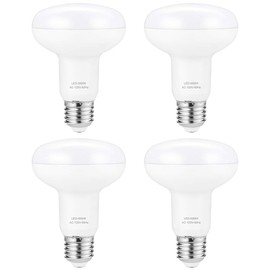 Small frog BR25/R25 Led Can Light Bulbs, 9W Dimmable Flood Lights (75W Equivalent), E26 Medium Base Bulb 5000K Daylight White for Indoor Outdoor Lighting, Pack of 4