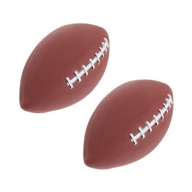 Generic 2pcs PVC Rugby Reusable Inflatable Ball for Training Soft Plaything for Boys Durable Safe Outdoor Fun
