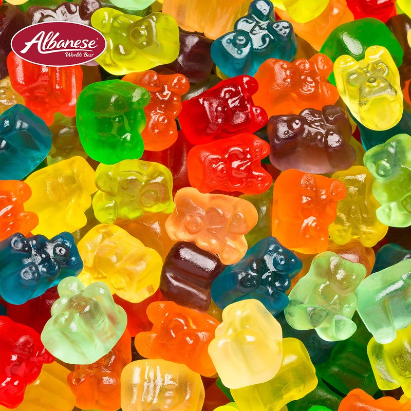 Albanese World's Best 12 Flavor Gummi Bear Cubs, 5lbs of